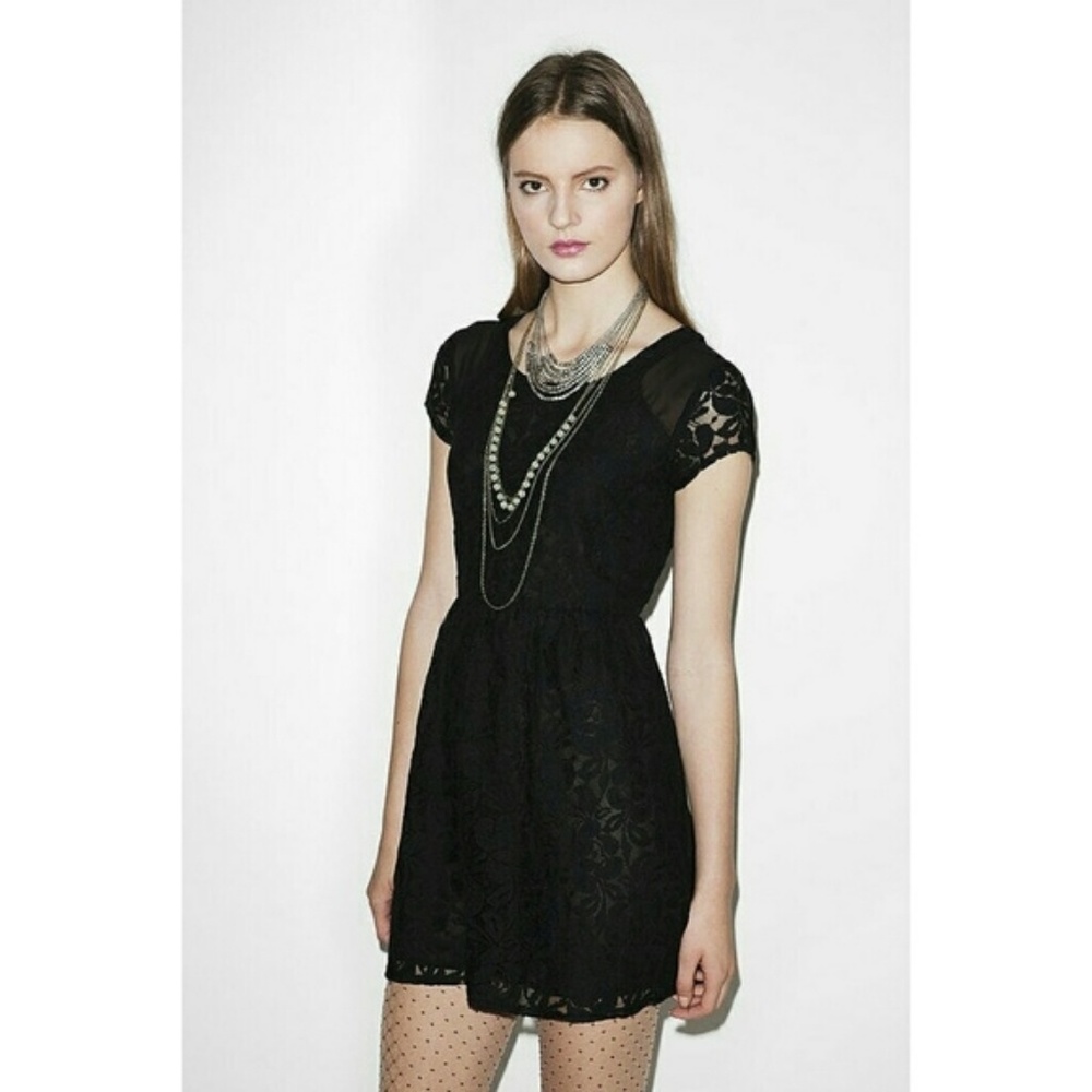 ➡️Last Chance⬅️ Coincidence & Chance Black Lace Dress - Picture 1 of 8